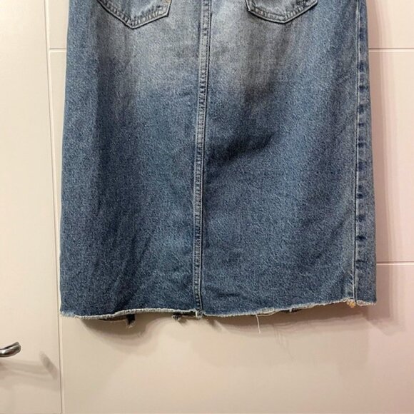 NWOT Free People Mambo Denim Midi Skirt Size 27 - Picture 12 of 16
